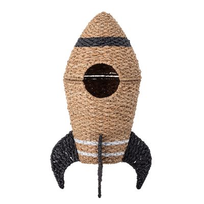 Shopping baskets - Cosmina Basket w/Lid, Nature, Seagrass  - BLOOMINGVILLE MINI