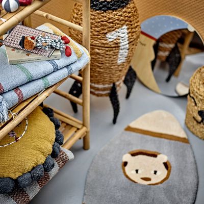 Paniers - Cosmina Panier avec couvercle, Nature, Herbier marin  - BLOOMINGVILLE MINI