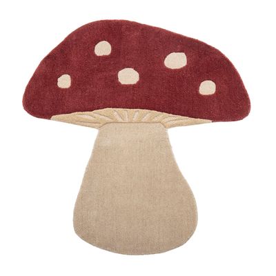 Tapis - Mushroom Tapis, Rouge, Laine - BLOOMINGVILLE MINI