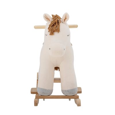 Toys - Merlen Rocking Toy, Horse, White, Polyester  - BLOOMINGVILLE MINI