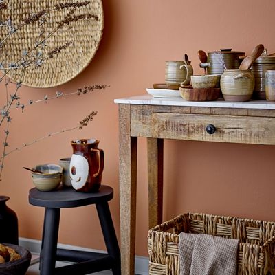 Stools - Malie Stool, Black, Mango  - CREATIVE COLLECTION