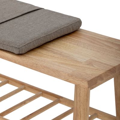 Benches - Linde Bench, Nature, Rubberwood  - BLOOMINGVILLE MULTIBRAND HOUSE