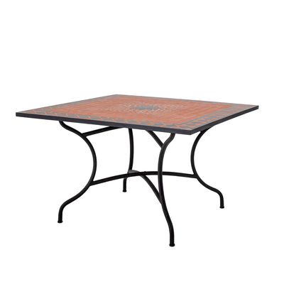 Dining Tables - Hellen Dining Table, Red, Stone  - CREATIVE COLLECTION