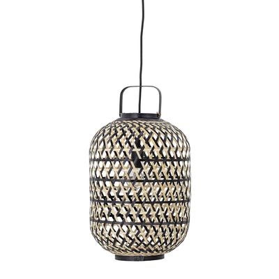 Hanging lights - Sora Pendant Lamp, Black, Bamboo  - BLOOMINGVILLE