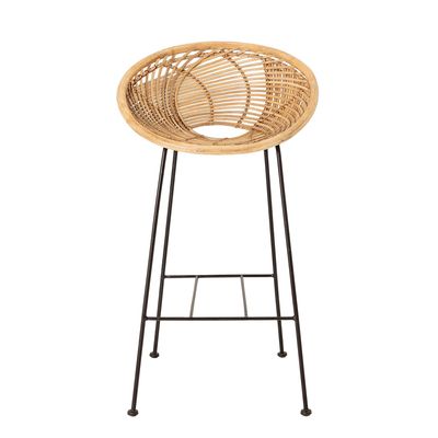 Chairs - Yonne Bar Chair, Nature, Rattan - BLOOMINGVILLE MULTIBRAND HOUSE