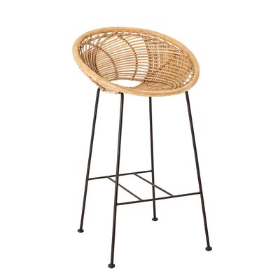 Chairs - Yonne Bar Chair, Nature, Rattan  - BLOOMINGVILLE MULTIBRAND HOUSE