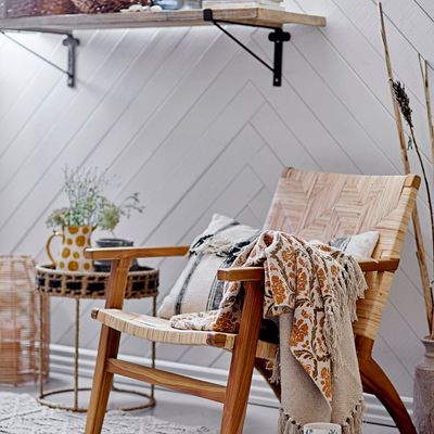 Other tables - Nore Tray Table, Brown, Bankuan Grass Set of 2 - CREATIVE COLLECTION