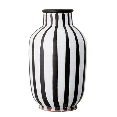 Vases - Schila Vase déco, Noir, Terre cuite - BLOOMINGVILLE MULTIBRAND HOUSE