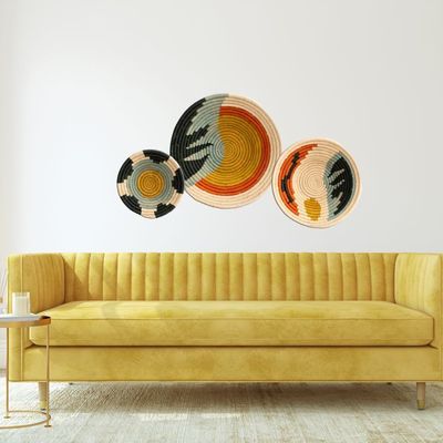Other wall decoration - Set of 3 woven bowl Pomelo - MAISON SUKU