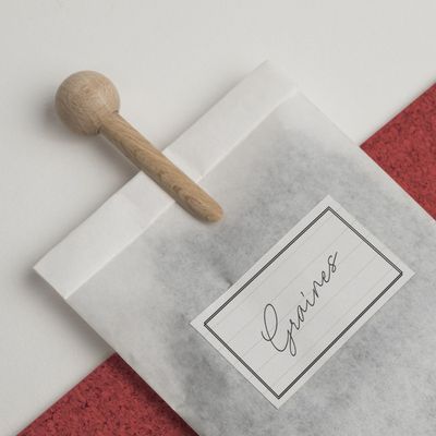Accessoires thé et café - Boîte de 6 pinces à sachet en bois - TOUT SIMPLEMENT,
