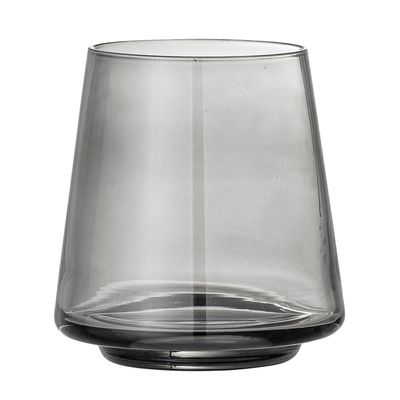 Glass - Yvette Drinking Glass, Grey, Glass Pack of 4 - BLOOMINGVILLE MULTIBRAND HOUSE