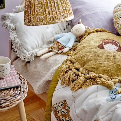 Cushions - Kita Cushion, Purple, Cotton  - BLOOMINGVILLE MINI