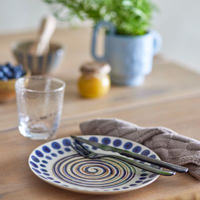 Everyday plates - Shama Plate, Orange, Stoneware  - BLOOMINGVILLE MULTIBRAND HOUSE