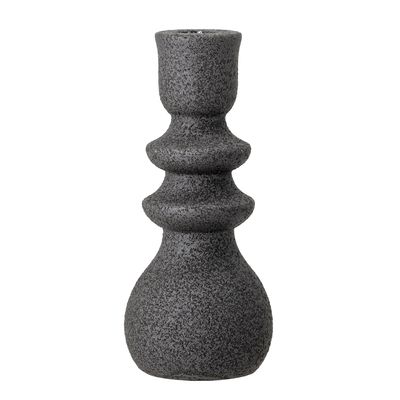 Candlesticks and candle holders - Emie Candle Holder, Black, Stoneware - BLOOMINGVILLE MULTIBRAND HOUSE