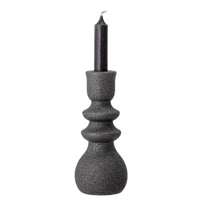 Candlesticks and candle holders - Emie Candle Holder, Black, Stoneware  - BLOOMINGVILLE MULTIBRAND HOUSE