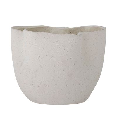 Flower pots - Sanam Flowerpot, White, Stoneware - BLOOMINGVILLE MULTIBRAND HOUSE