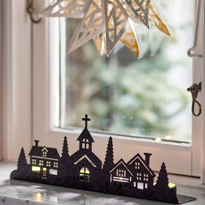 Bougeoirs et photophores  - Cielo Photophore, Noir, Métal  - BLOOMINGVILLE MULTIBRAND HOUSE