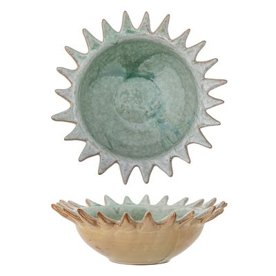 Bowls - Lumi Bowl, Green, Stoneware - CREATIVE COLLECTION
