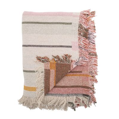 Plaids - Toscana Plaid, Nature, Coton recyclé - BLOOMINGVILLE MULTIBRAND HOUSE