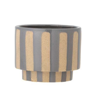 Flower pots - Awoh Flowerpot, Grey, Stoneware - BLOOMINGVILLE MULTIBRAND HOUSE