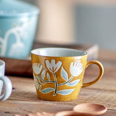 Tasses et mugs - Tangier Tasse, Orange, Grès  - CREATIVE COLLECTION