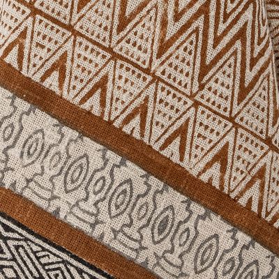 Throw blankets - Madigan Throw, Brown, Cotton  - CREATIVE COLLECTION