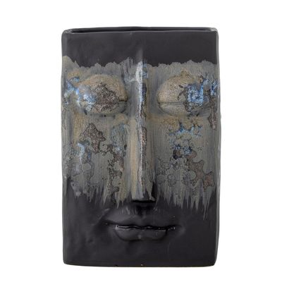 Vases - Nasru Vase, Noir, Grès - BLOOMINGVILLE MULTIBRAND HOUSE