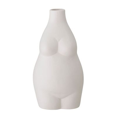 Vases - Elora Vase, Blanc, Grès  - BLOOMINGVILLE MULTIBRAND HOUSE
