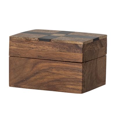 Boîtes de rangement - Cemile Boîte avec couvercle, Marron, Mango - BLOOMINGVILLE MULTIBRAND HOUSE