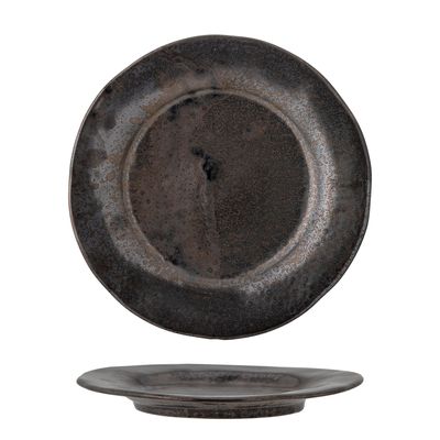 Everyday plates - Linne Plate, Brass, Stoneware - CREATIVE COLLECTION