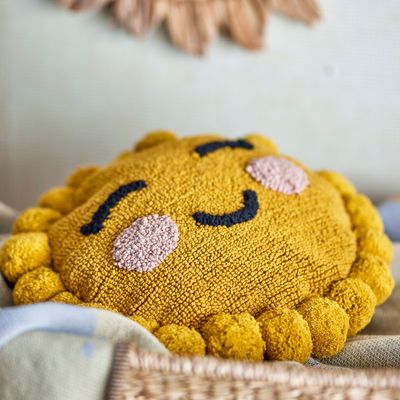 Coussins - Vigge Coussin, Jaune, Coton  - BLOOMINGVILLE MINI