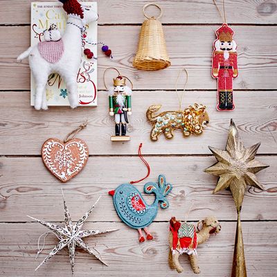 Guirlandes et boules de Noël - Nikita Bibelot, Verte, Bois Set of 6 - BLOOMINGVILLE MULTIBRAND HOUSE