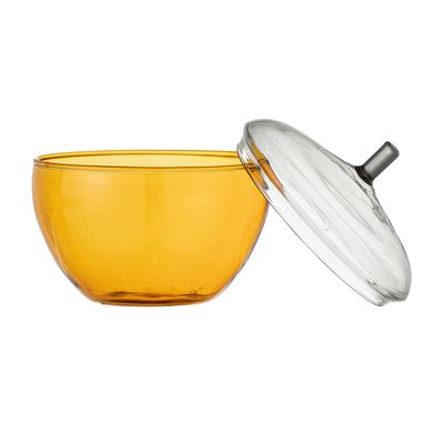 Food storage - Danni Jar w/Lid, Yellow, Glass  - BLOOMINGVILLE MULTIBRAND HOUSE