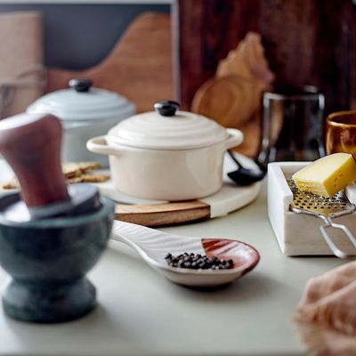 Couverts & ustensiles de cuisine - Thanos Plat au four avec couvercle, Blanc, Grès  - BLOOMINGVILLE MULTIBRAND HOUSE