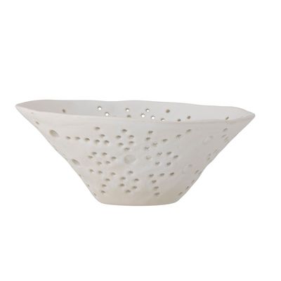 Bols - Dalena Bol déco, Blanc, Grès - BLOOMINGVILLE MULTIBRAND HOUSE