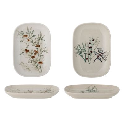 Everyday plates - Hollie Plate, Green, Stoneware Set of 2 - BLOOMINGVILLE MULTIBRAND HOUSE