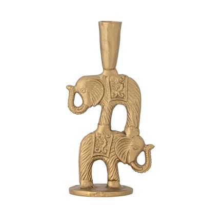 Candlesticks and candle holders - Jazz Candle Holder, Brass, Aluminum - CREATIVE COLLECTION