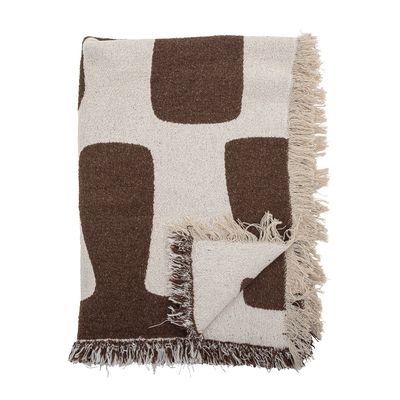 Plaids - Bilston Plaid, Marron, Coton recyclé - BLOOMINGVILLE MULTIBRAND HOUSE