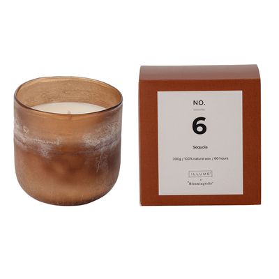 Bougies - NO. 6 - Sequoia Bougie parfumée, Marron, Cire naturelle - ILLUME X BLOOMINGVILLE