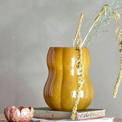 Vases - Pumpkin Vase, Marron, Verre  - CREATIVE COLLECTION