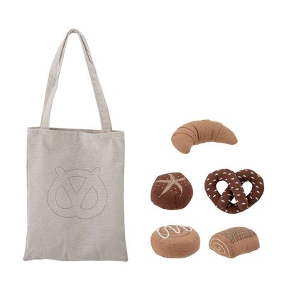 Jouets enfants - Snorre Set de jeu, aliments, Marron, Coton Set of 6 - BLOOMINGVILLE MINI