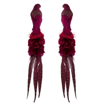 Decorative objects - Payton Deco Bird, Red, Feather Pack of 2 - BLOOMINGVILLE MULTIBRAND HOUSE