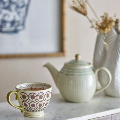 Mugs - Maple Mug, Brown, Stoneware  - CREATIVE COLLECTION