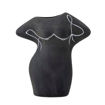 Vases - Lulu Vase déco, Noir, Terre cuite - BLOOMINGVILLE MULTIBRAND HOUSE