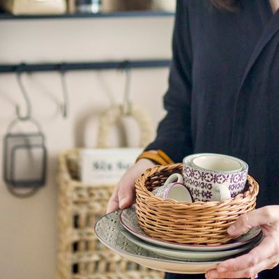 Shopping baskets - Gerner Basket, Nature, Rattan  - BLOOMINGVILLE MULTIBRAND HOUSE