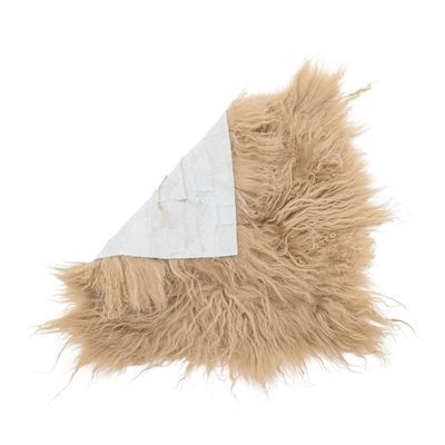 Tissus - Hilma Galette de siège, Nature, Lambskin Tibetian  - BLOOMINGVILLE MULTIBRAND HOUSE
