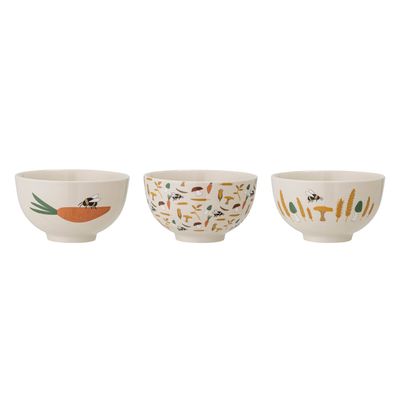 Bols - Harvest Bol, Nature, Grès Set of 3 - BLOOMINGVILLE MINI