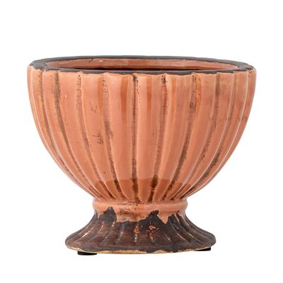 Flower pots - Mavis Deco Flowerpot, Orange, Terracotta - CREATIVE COLLECTION
