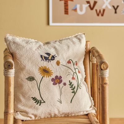 Coussins - Tibbe Coussin, Nature, Coton  - BLOOMINGVILLE MINI