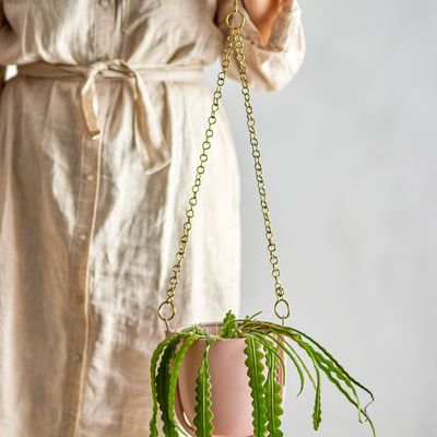 Flower pots - Kati Flowerpot, Hanging, Rose, Metal  - BLOOMINGVILLE MULTIBRAND HOUSE